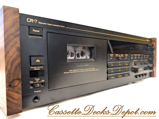 Near Mint Nakamichi CR-7A, Serviced & Tested, 3 Months Warranty, Wood panels