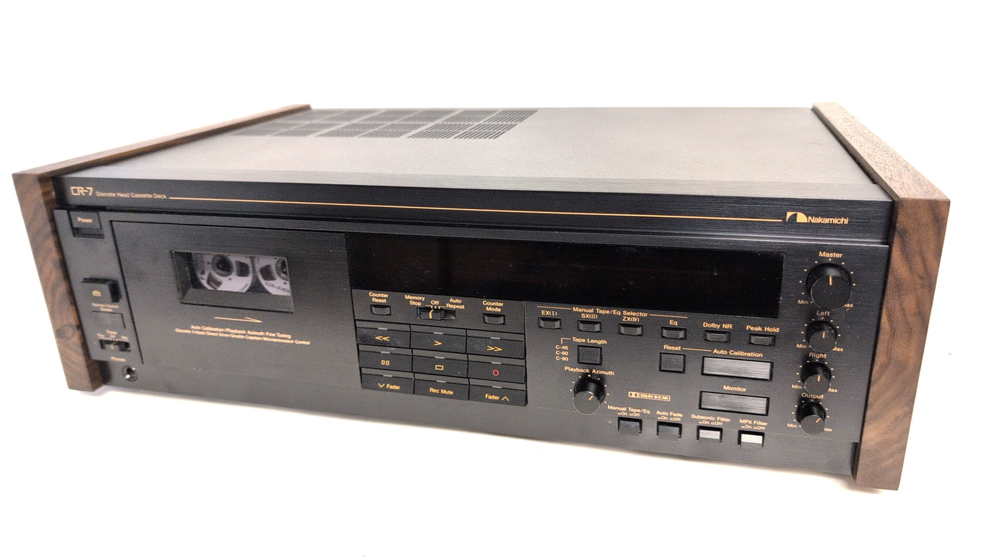 Near Mint Nakamichi CR-7A, Serviced & Tested, 3 Months Warranty, Wood panels